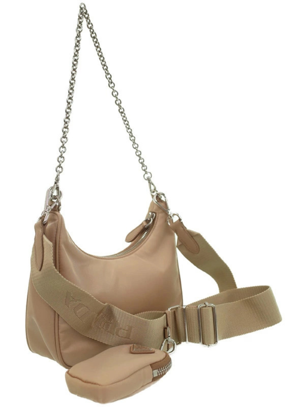 Prada Chain Black ReNylon ReEdition 2005 Bag